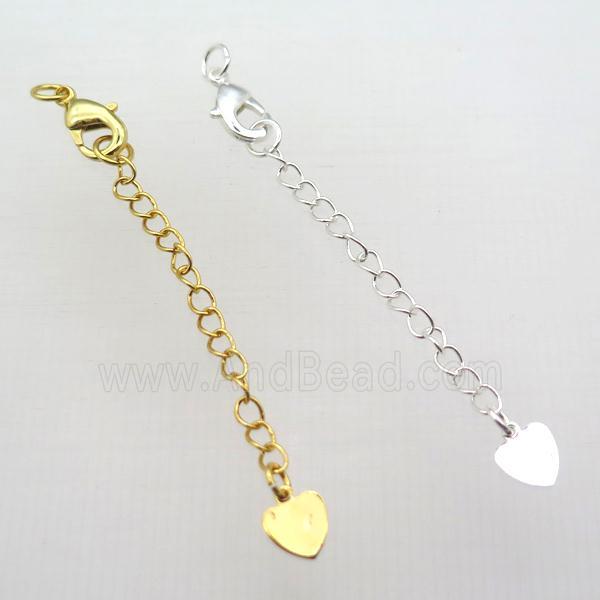 copper necklace shortener extender, mix color