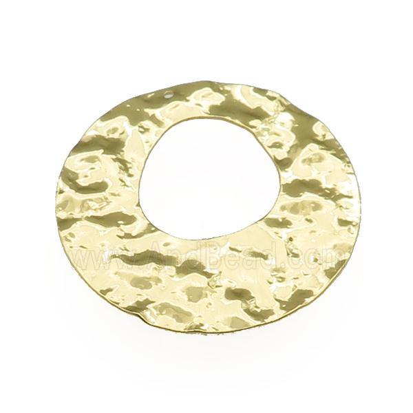 copper GoGo pendant, unfade, gold plated