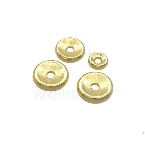 Copper Heishi Beads Gold Plated