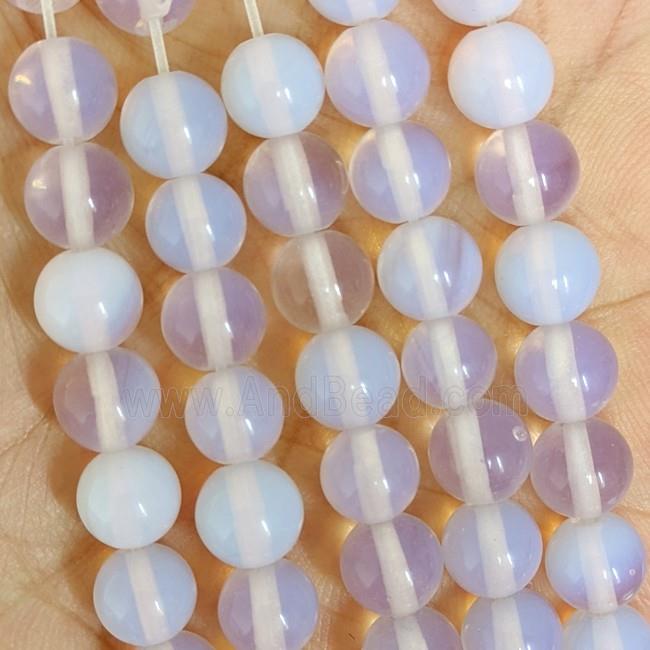 Pink Opalite Beads Round Smooth