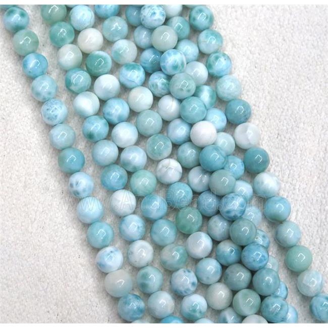 AA Natural Blue Larimar 6mm 7mm 8mm 9mm 10mm 12mm Smooth Rondelle Bead –  Intrinsic Trading