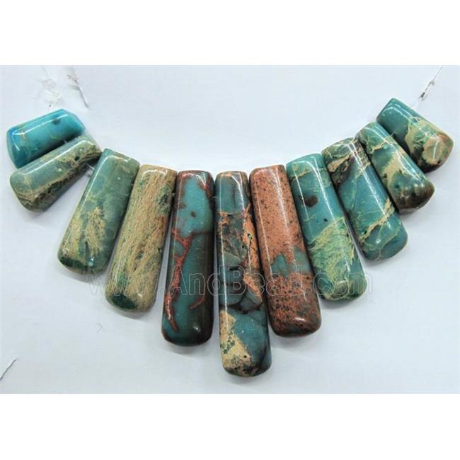 Sea sediment jasper pendant for necklace, jewelry sets
