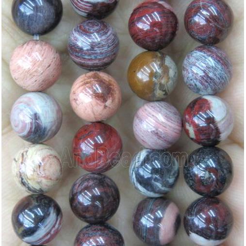 Red Silver Leaf Jasper Beads Round Approx 8mm Dia Gmrd1479 8mm Andbead Com