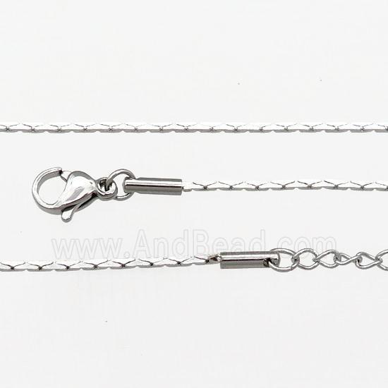 Raw Stainless Steel Necklace Chain