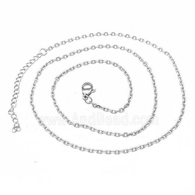 Raw Stainless Steel Necklace Chain