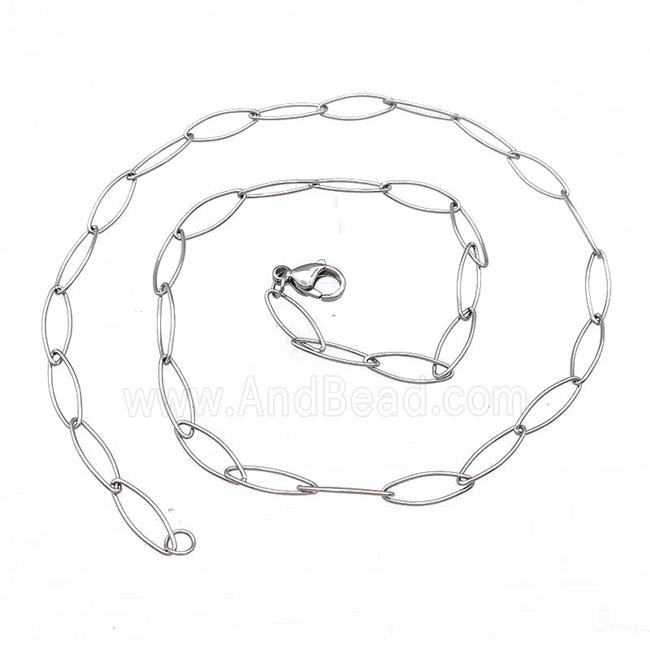Raw Stainless Steel Necklace Chain